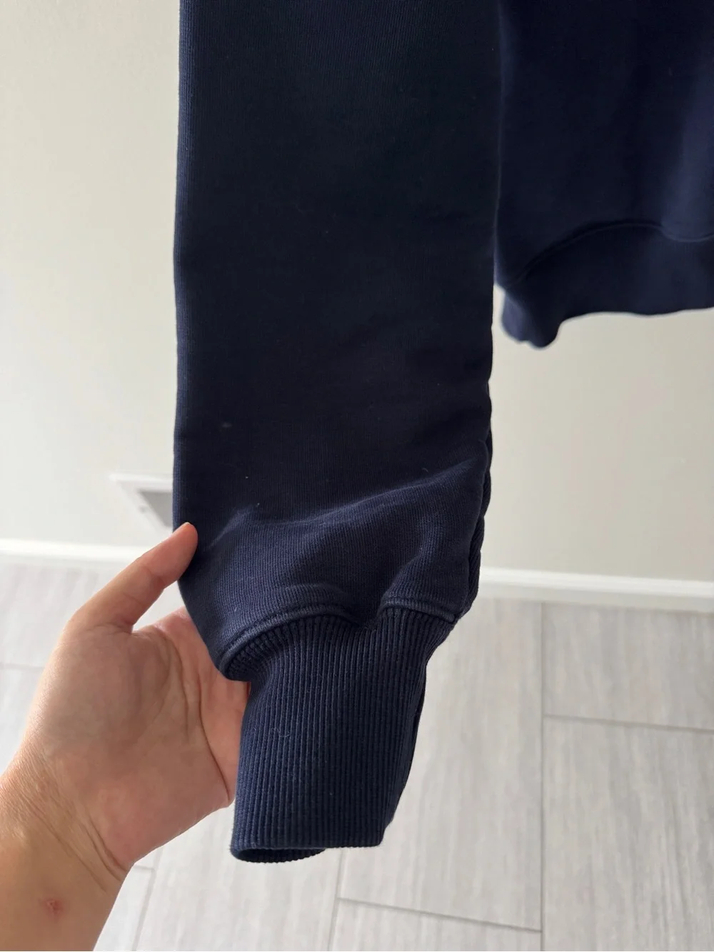 Ami Alexandre Mattiussi Navy Sweatshirt with Red Heart Logo